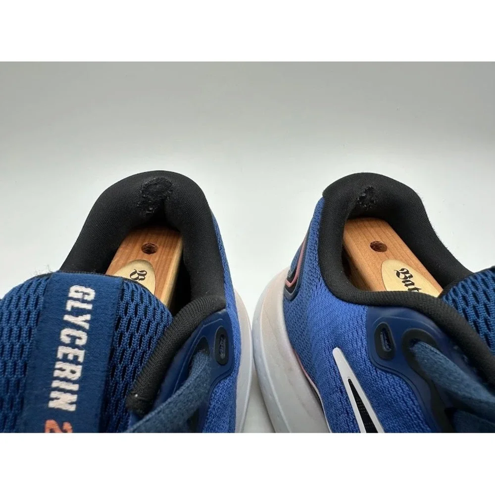 Brooks Glycerin 21 Mens Running Shoes Blue Black Coral DNA LOFT v3 Cushioning